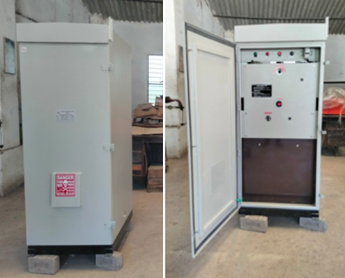11KV 630A Outdoor LBS Kiosk With Muallu Operated LBS With STR 40KA 1 Sec