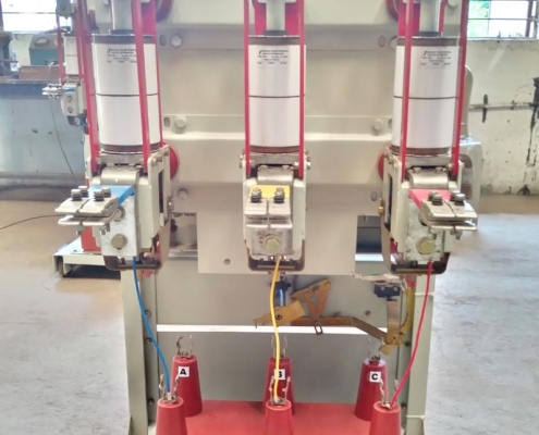 back view of trolley Mounted vacuum Circuit breaker