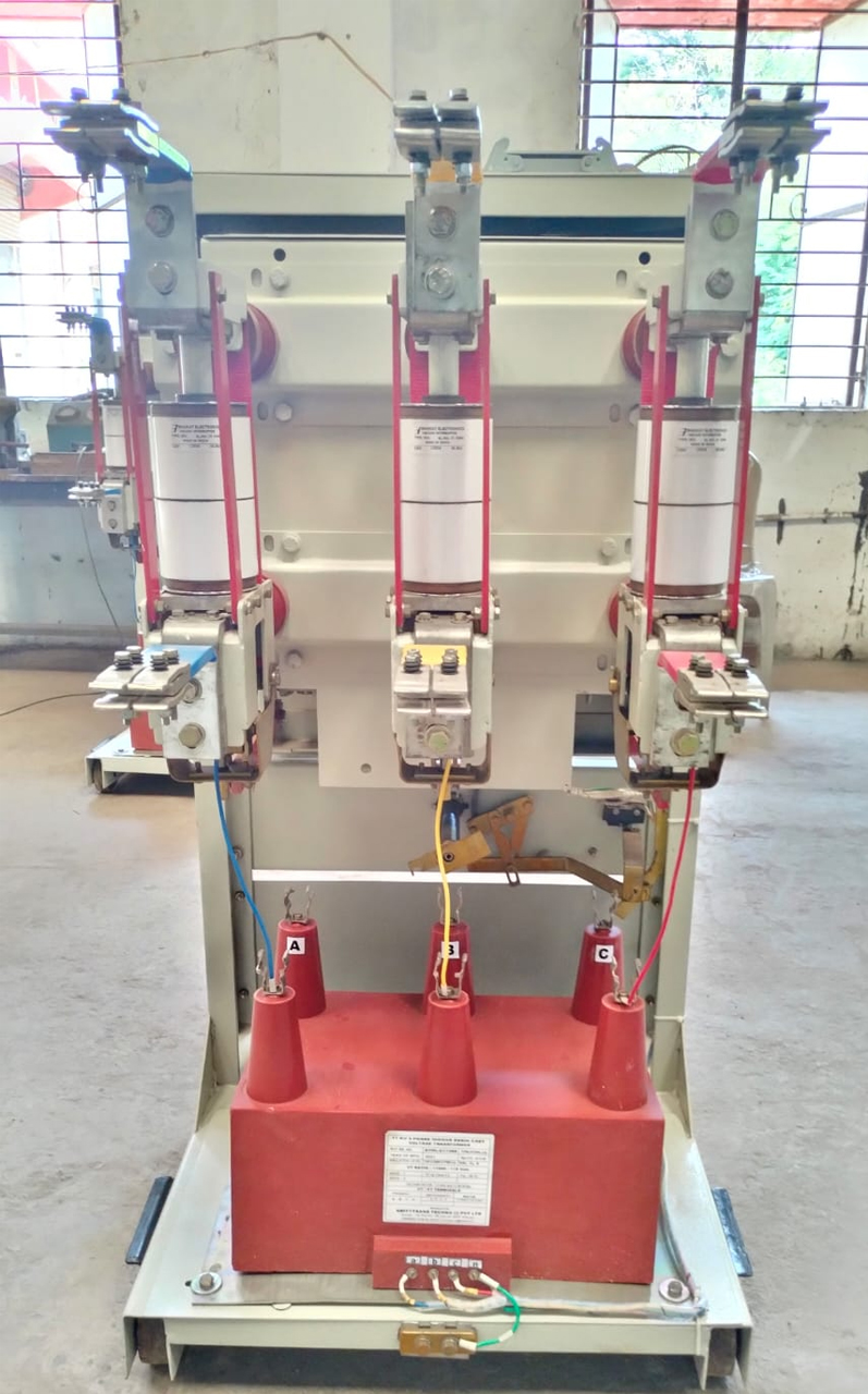 back view of trolley Mounted vacuum Circuit breaker